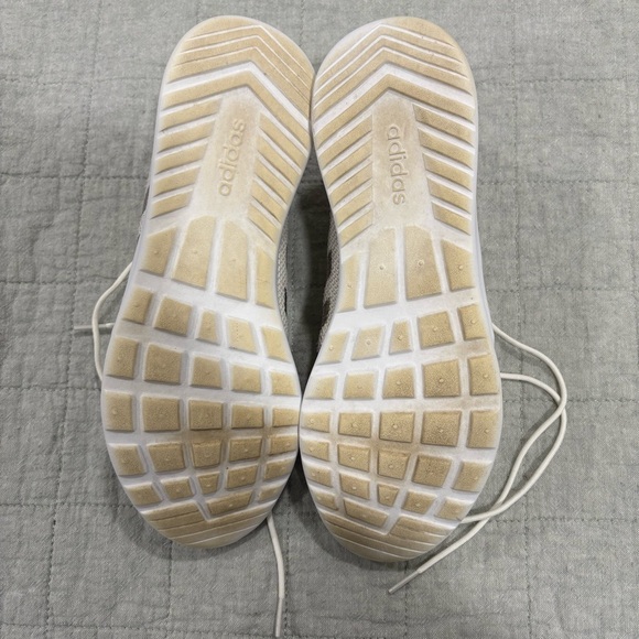 Adidas Cloudfoam QT Racer Cream Metallic Size 9 - Picture 6 of 8